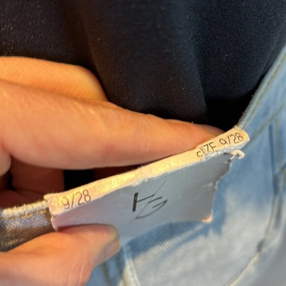 Happily Grey button front denim midi skirt size 28 NWT - Picture 8 of 12